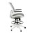 Flash Furniture BL-LB-8801X-D-GR-WH-GG Mid-Back Transparent Gray Mesh Drafting Chair with White Frame and Flip-Up Arms addl-8
