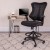 Flash Furniture BL-LB-8816D-GG High Back Designer Black Mesh Drafting Chair with LeatherSoft Sides and Adjustable Arms addl-1