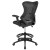 Flash Furniture BL-LB-8816D-GG High Back Designer Black Mesh Drafting Chair with LeatherSoft Sides and Adjustable Arms addl-5