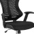 Flash Furniture BL-LB-8816D-GG High Back Designer Black Mesh Drafting Chair with LeatherSoft Sides and Adjustable Arms addl-6