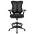 Flash Furniture BL-LB-8816D-GG High Back Designer Black Mesh Drafting Chair with LeatherSoft Sides and Adjustable Arms addl-8