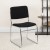 Flash Furniture XU-8700-CHR-B-30-GG Hercules Series 1000 Lb. Black Fabric High Density Stacking Chair with Chrome Sled Base addl-2