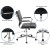 Flash Furniture BLN-6GCGRY595M-BK-GG 5 Piece Rustic Gray Oval Conference Table Set with 4 Black LeatherSoft Ribbed Executive Chairs addl-3