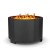 Flash Furniture BLN-HY-B-2201FP-03PC-BK-GG Black 27" Smokeless Outdoor Natural Wood Burning Portable Fire Pit with Waterproof Cover, Black addl-13