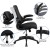 Flash Furniture BLN-NAN21APX5L-BK-GG Adjustable Computer Desk, Ergonomic Mesh Office Chair and Locking Mobile Filing Cabinet with Inset Handles addl-3
