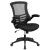Flash Furniture BLN-NAN21CPX5L-BK-GG Adjustable Computer Desk, Ergonomic Mesh Office Chair and Locking Mobile Filing Cabinet with Side Handles addl-7