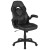 Flash Furniture BLN-X10D1904-BK-GG Black Gaming Desk and Black Racing Chair Set with Cup Holder/Headphone Hook/ 2 Wire Management Holes addl-9