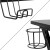 Flash Furniture BLN-X10D1904L-RD-GG Gaming Desk/Red/Black Racing Chair Set with Cup Holder/Headphone Hook/Removable Mouse Pad Top addl-11