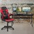 Flash Furniture BLN-X10D1904L-RD-GG Gaming Desk/Red/Black Racing Chair Set with Cup Holder/Headphone Hook/Removable Mouse Pad Top addl-1