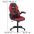 Flash Furniture BLN-X10D1904L-RD-GG Gaming Desk/Red/Black Racing Chair Set with Cup Holder/Headphone Hook/Removable Mouse Pad Top addl-5