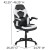 Flash Furniture BLN-X10D1904L-WH-GG Gaming Desk and White/Black Racing Chair Set /Cup Holder/Headphone Hook/Removable Mouse Pad Top /2 Wire Management Holes addl-5