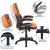 Flash Furniture BLN-X10D1904-OR-GG Black Gaming Desk and Orange/Black Racing Chair Set with Cup Holder/ Headphone Hook/2 Wire Management Holes addl-3
