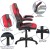 Flash Furniture BLN-X10D1904-RD-GG Black Gaming Desk and Red/Black Racing Chair Set with Cup Holder/ Headphone Hook/2 Wire Management Holes addl-4