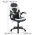 Flash Furniture BLN-X10RSG1030-WH-GG Red Gaming Desk and White/Black Racing Chair Set with Cup Holder and Headphone Hook addl-5
