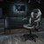 Flash Furniture BLN-X10RSG1031-GY-GG Black Gaming Desk and Gray/Black Racing Chair Set with Cup Holder, Headphone Hook, and Monitor/Smartphone Stand addl-1