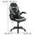 Flash Furniture BLN-X10RSG1031-GY-GG Black Gaming Desk and Gray/Black Racing Chair Set with Cup Holder, Headphone Hook, and Monitor/Smartphone Stand addl-5