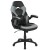 Flash Furniture BLN-X10RSG1031-GY-GG Black Gaming Desk and Gray/Black Racing Chair Set with Cup Holder, Headphone Hook, and Monitor/Smartphone Stand addl-7