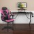 Flash Furniture BLN-X10RSG1031-PK-GG Black Gaming Desk and Pink/Black Racing Chair Set with Cup Holder, Headphone Hook, and Monitor/Smartphone Stand addl-1