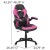 Flash Furniture BLN-X10RSG1031-PK-GG Black Gaming Desk and Pink/Black Racing Chair Set with Cup Holder, Headphone Hook, and Monitor/Smartphone Stand addl-5