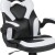 Flash Furniture BLN-X10RSG1031-WH-GG Black Gaming Desk and White/Black Racing Chair Set with Cup Holder/ Headphone Hook and Monitor/Smartphone Stand addl-10