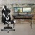 Flash Furniture BLN-X20D1904-BK-GG Black Gaming Desk and Black Reclining Gaming Chair Set with Cup Holder/ Headphone Hook/2 Wire Management Holes addl-1