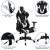 Flash Furniture BLN-X20D1904-BK-GG Black Gaming Desk and Black Reclining Gaming Chair Set with Cup Holder/ Headphone Hook/2 Wire Management Holes addl-3