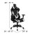 Flash Furniture BLN-X20D1904-BK-GG Black Gaming Desk and Black Reclining Gaming Chair Set with Cup Holder/ Headphone Hook/2 Wire Management Holes addl-5