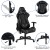 Flash Furniture BLN-X20D1904-GY-GG Black Gaming Desk and Gray/Black Reclining Gaming Chair Set with Cup Holder/ Headphone Hook/2 Wire Management Holes addl-3