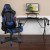 Flash Furniture BLN-X20RSG1031-BL-GG Black Gaming Desk and Blue Reclining Gaming Chair Set with Cup Holder/ Headphone Hook and Monitor/Smartphone Stand addl-1