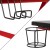 Flash Furniture BLN-X30RSG1030-BL-GG Red Gaming Desk with Cup Holder/Headphone Hook & Blue Reclining Gaming Chair with Footrest addl-10