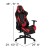 Flash Furniture BLN-X30RSG1030-RD-GG Red Gaming Desk and Red/Black Footrest Reclining Gaming Chair Set with Cup Holder and Headphone Hook addl-5