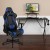 Flash Furniture BLN-X30RSG1031-BL-GG Black Gaming Desk with Cup Holder/Headphone Hook and Monitor/Smartphone Stand & Blue Reclining Gaming Chair with Footrest addl-1