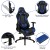 Flash Furniture BLN-X30RSG1031-BL-GG Black Gaming Desk with Cup Holder/Headphone Hook and Monitor/Smartphone Stand & Blue Reclining Gaming Chair with Footrest addl-3