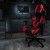 Flash Furniture BLN-X30RSG1031-RD-GG Black Gaming Desk and Red/Black Footrest Reclining Gaming Chair Set with Cup Holder/ Headphone Hook//Monitor/Smartphone Stand addl-1