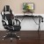 Flash Furniture BLN-X40RSG1031-WH-GG Black Gaming Desk/White Reclining Gaming Chair with Cup Holder/Headphone Hook/Monitor Stand addl-1