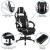 Flash Furniture BLN-X40RSG1031-WH-GG Black Gaming Desk/White Reclining Gaming Chair with Cup Holder/Headphone Hook/Monitor Stand addl-3