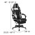 Flash Furniture BLN-X40RSG1031-WH-GG Black Gaming Desk with Cup Holder/Headphone Hook/Monitor Stand & White Reclining Back/Arms Gaming Chair with Footrest addl-5