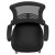 Flash Furniture BL-X-5C-GG Black Mesh Sled Base Side Reception Chair with Flip-Up Arms addl-10