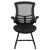 Flash Furniture BL-X-5C-GG Black Mesh Sled Base Side Reception Chair with Flip-Up Arms addl-9