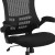 Flash Furniture BL-X-5H-GG High-Back Black Mesh Swivel Ergonomic Executive Office Chair with Flip-Up Arms and Adjustable Headrest addl-11