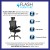 Flash Furniture BL-X-5H-GG High-Back Black Mesh Swivel Ergonomic Executive Office Chair with Flip-Up Arms and Adjustable Headrest addl-3
