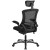 Flash Furniture BL-X-5H-GG High-Back Black Mesh Swivel Ergonomic Executive Office Chair with Flip-Up Arms and Adjustable Headrest addl-7