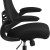 Flash Furniture BL-X-5H-GG High-Back Black Mesh Swivel Ergonomic Executive Office Chair with Flip-Up Arms and Adjustable Headrest addl-8