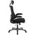 Flash Furniture BL-X-5H-GG High-Back Black Mesh Swivel Ergonomic Executive Office Chair with Flip-Up Arms and Adjustable Headrest addl-9