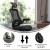 Flash Furniture BL-X-5H-RLB-GG High-Back Black Mesh Swivel Ergonomic Executive Office Chair with Flip-Up Arms and Transparent Roller Wheels addl-3
