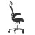 Flash Furniture BL-X-5H-RLB-GG High-Back Black Mesh Swivel Ergonomic Executive Office Chair with Flip-Up Arms and Transparent Roller Wheels addl-7