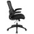 Flash Furniture BL-X-5M-BK-GG Mid-Back Black Mesh Swivel Ergonomic Task Office Chair with Flip-Up Arms addl-10