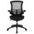 Flash Furniture BL-X-5M-BK-GG Mid-Back Black Mesh Swivel Ergonomic Task Office Chair with Flip-Up Arms addl-11
