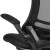 Flash Furniture BL-X-5M-BK-GG Mid-Back Black Mesh Swivel Ergonomic Task Office Chair with Flip-Up Arms addl-14