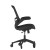 Flash Furniture BL-X-5M-BK-RLB-GG Mid-Back Black Mesh Swivel Ergonomic Task Office Chair with Flip-Up Arms and Transparent Roller Wheels addl-7